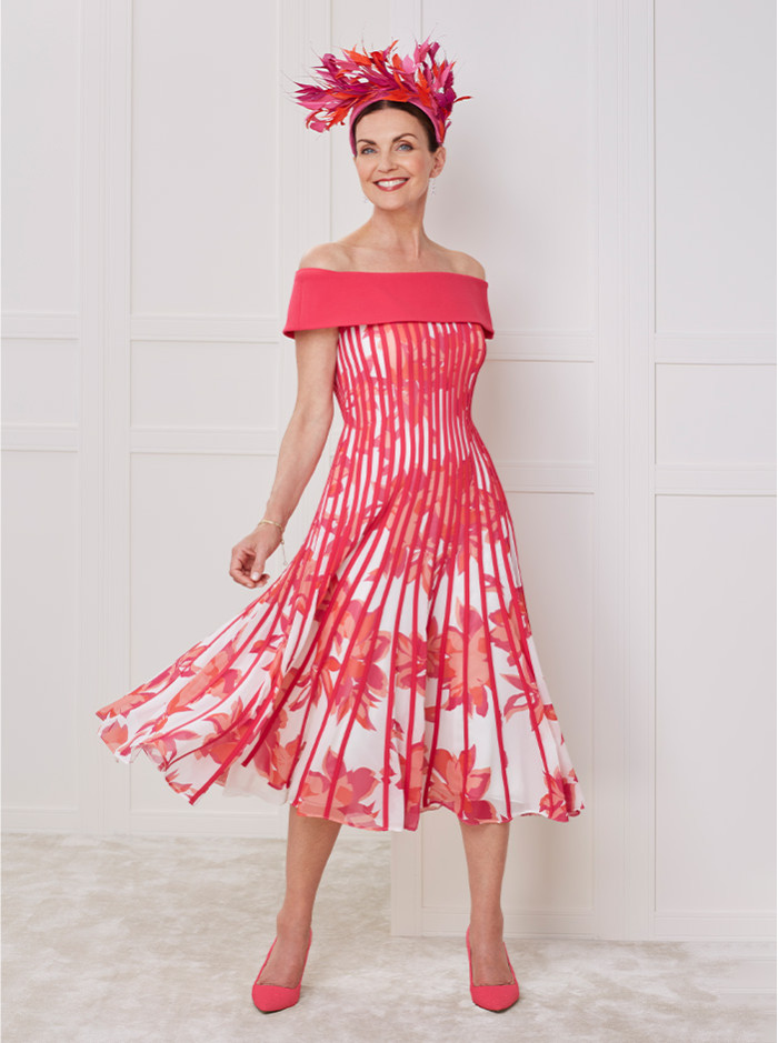 29018 Dress - Watermelon (John Charles)